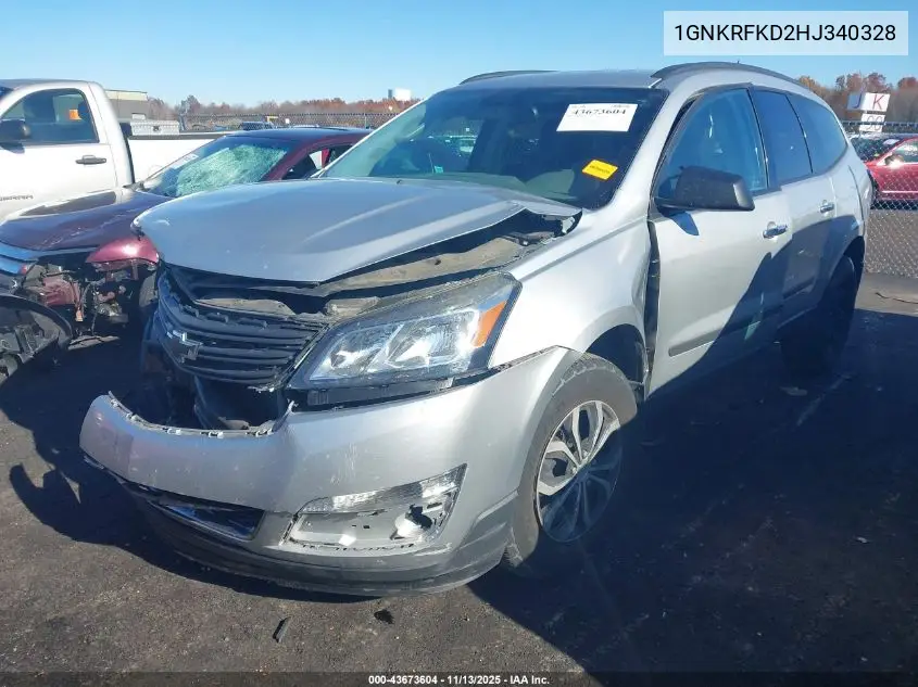 1GNKRFKD2HJ340328 2017 Chevrolet Traverse Ls