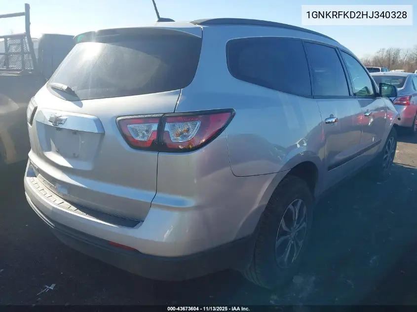 1GNKRFKD2HJ340328 2017 Chevrolet Traverse Ls