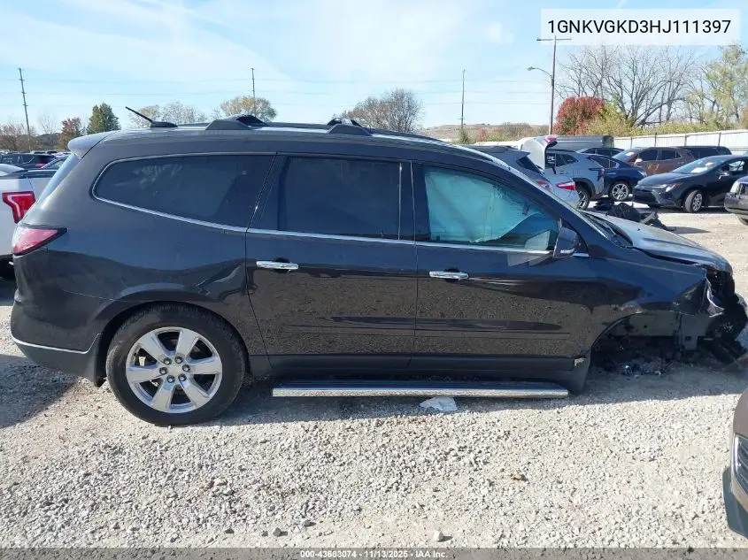 1GNKVGKD3HJ111397 2017 Chevrolet Traverse 1Lt