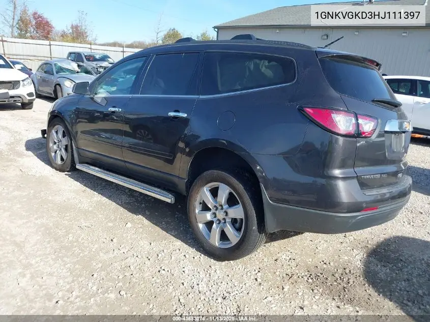 1GNKVGKD3HJ111397 2017 Chevrolet Traverse 1Lt