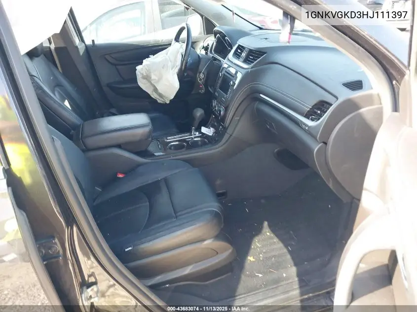 1GNKVGKD3HJ111397 2017 Chevrolet Traverse 1Lt