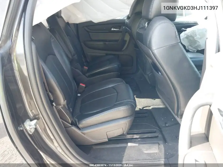 1GNKVGKD3HJ111397 2017 Chevrolet Traverse 1Lt