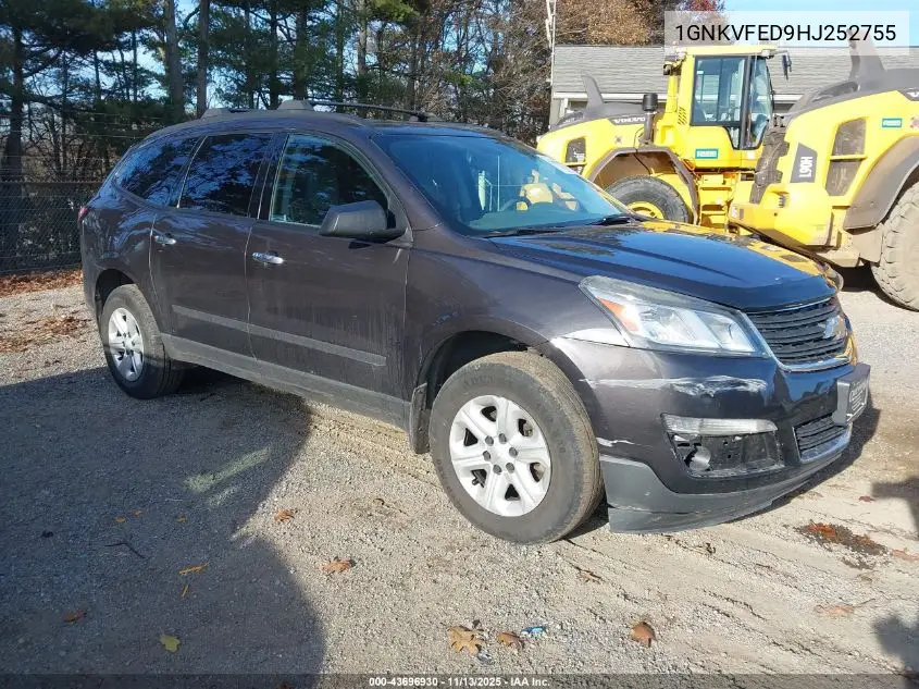 1GNKVFED9HJ252755 2017 Chevrolet Traverse Ls