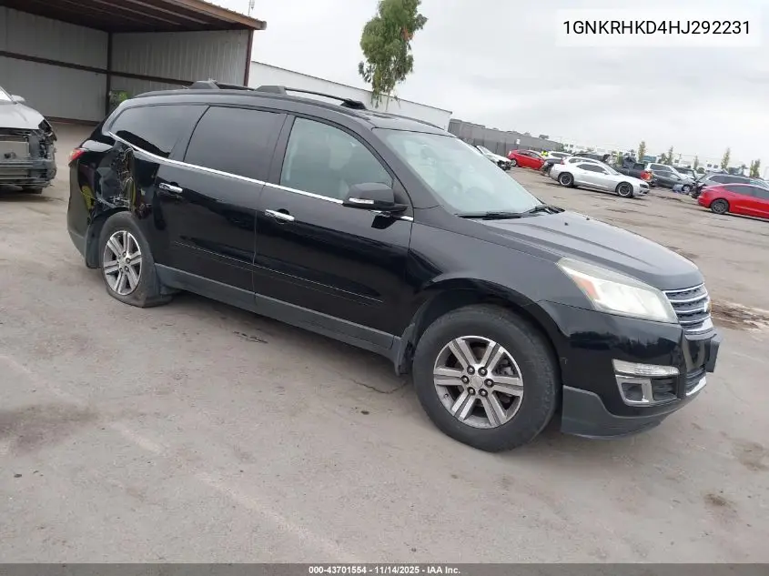 1GNKRHKD4HJ292231 2017 Chevrolet Traverse 2Lt