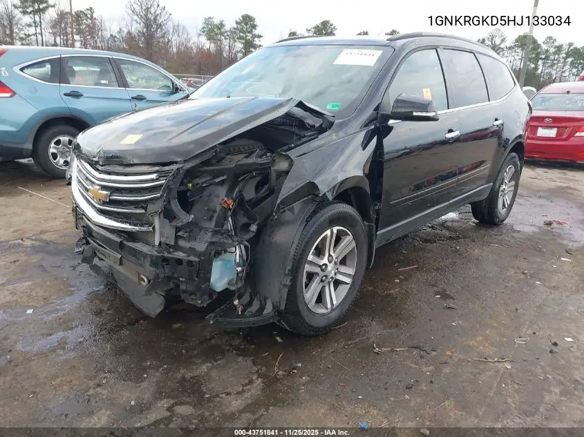 1GNKRGKD5HJ133034 2017 Chevrolet Traverse 1Lt