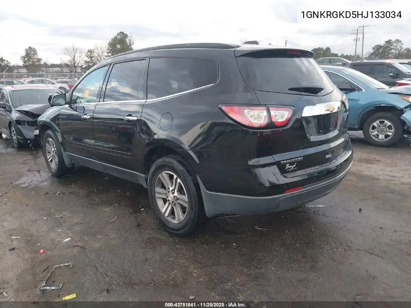 1GNKRGKD5HJ133034 2017 Chevrolet Traverse 1Lt