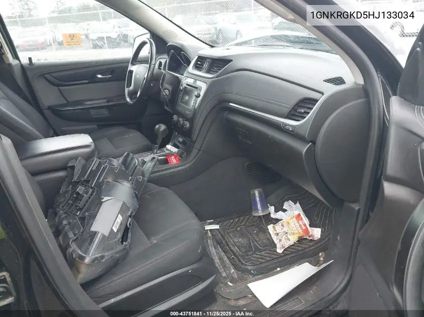 1GNKRGKD5HJ133034 2017 Chevrolet Traverse 1Lt