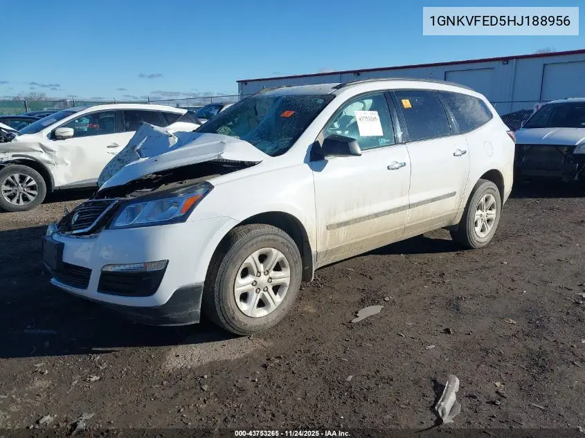 1GNKVFED5HJ188956 2017 Chevrolet Traverse Ls