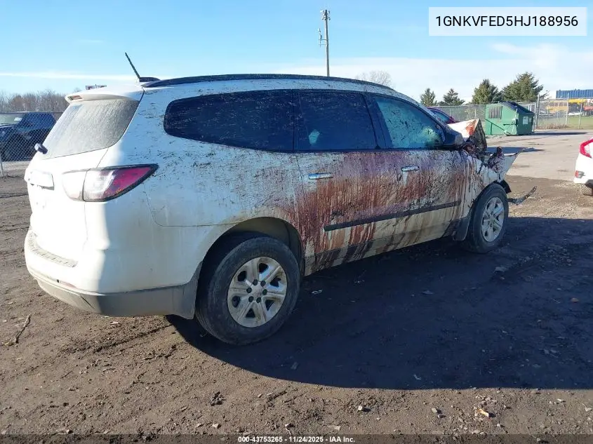 1GNKVFED5HJ188956 2017 Chevrolet Traverse Ls