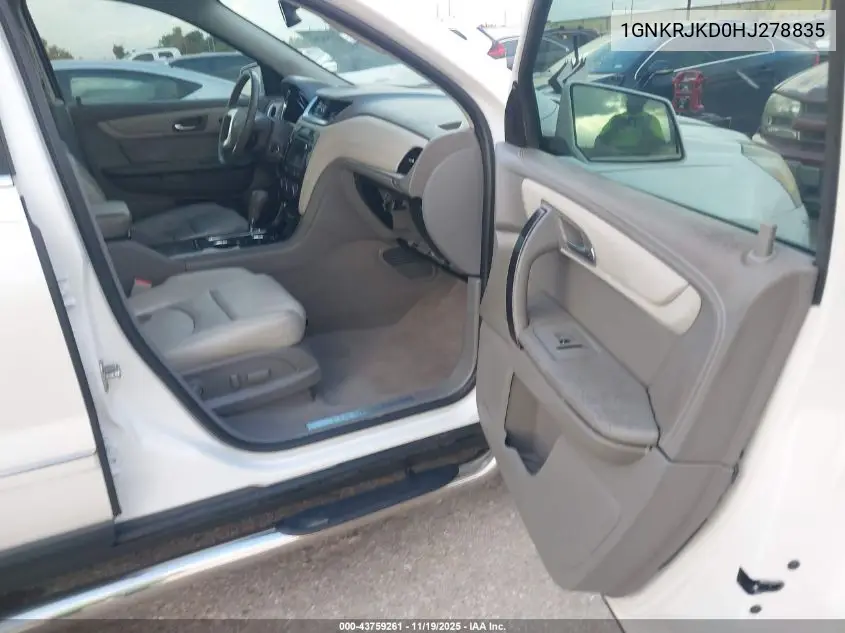 1GNKRJKD0HJ278835 2017 Chevrolet Traverse Premier