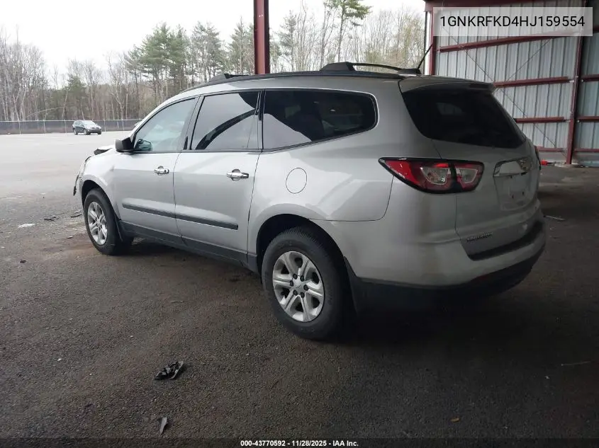 1GNKRFKD4HJ159554 2017 Chevrolet Traverse Ls