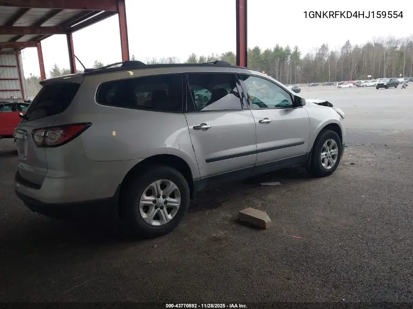 1GNKRFKD4HJ159554 2017 Chevrolet Traverse Ls