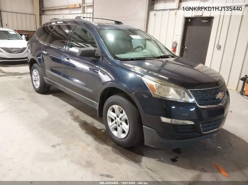 1GNKRFKD1HJ135440 2017 Chevrolet Traverse Ls