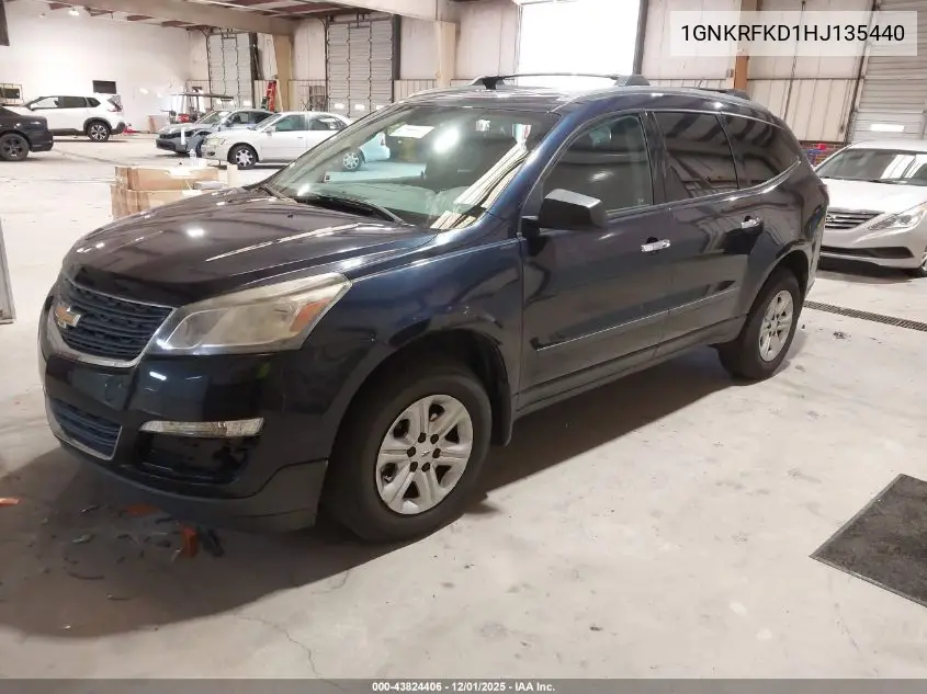 1GNKRFKD1HJ135440 2017 Chevrolet Traverse Ls