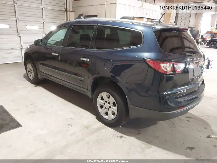 1GNKRFKD1HJ135440 2017 Chevrolet Traverse Ls