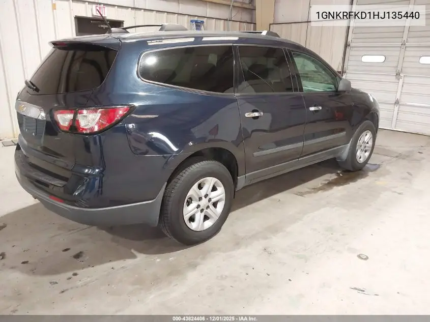 1GNKRFKD1HJ135440 2017 Chevrolet Traverse Ls