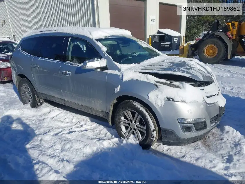1GNKVHKD1HJ189862 2017 Chevrolet Traverse 2Lt