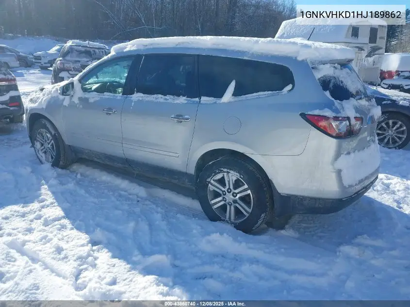 1GNKVHKD1HJ189862 2017 Chevrolet Traverse 2Lt