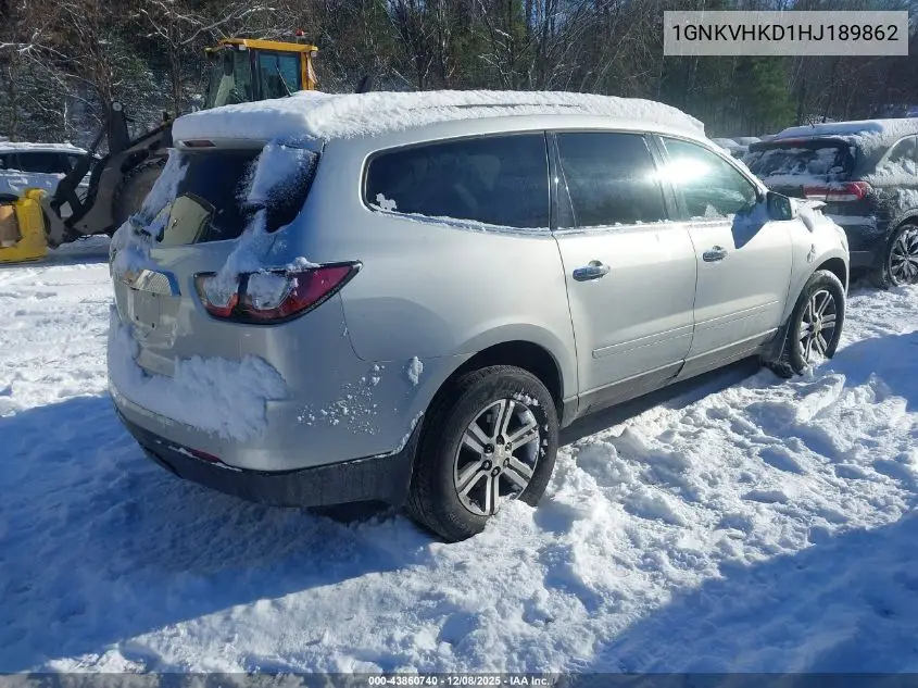 1GNKVHKD1HJ189862 2017 Chevrolet Traverse 2Lt