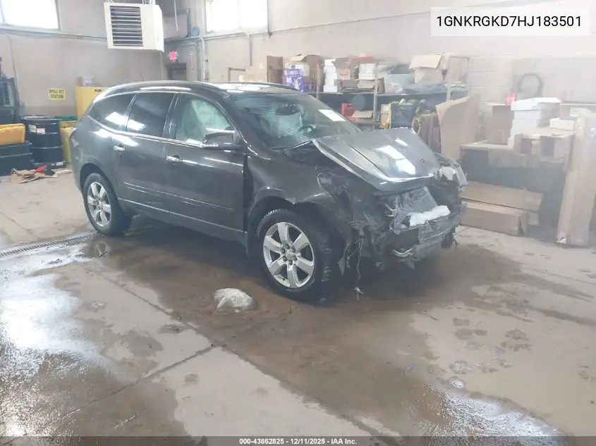 1GNKRGKD7HJ183501 2017 Chevrolet Traverse 1Lt