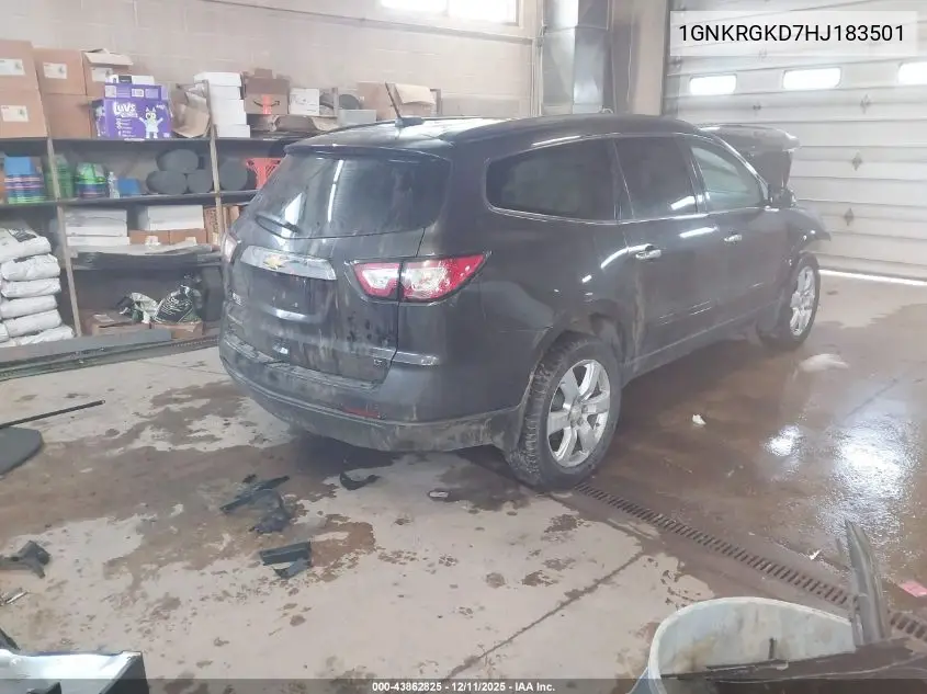 1GNKRGKD7HJ183501 2017 Chevrolet Traverse 1Lt