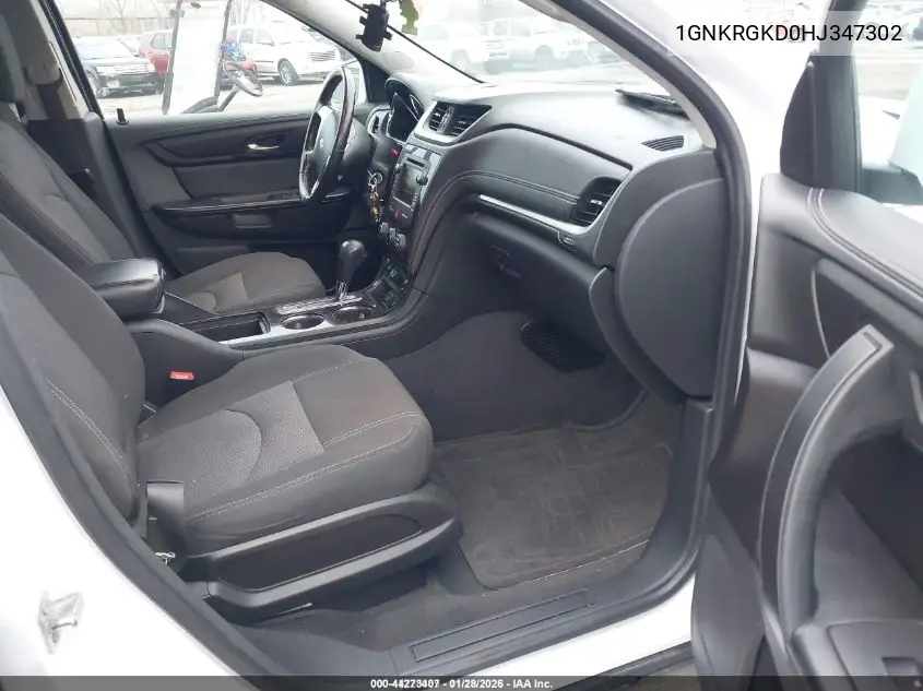 1GNKRGKD0HJ347302 2017 Chevrolet Traverse 1Lt