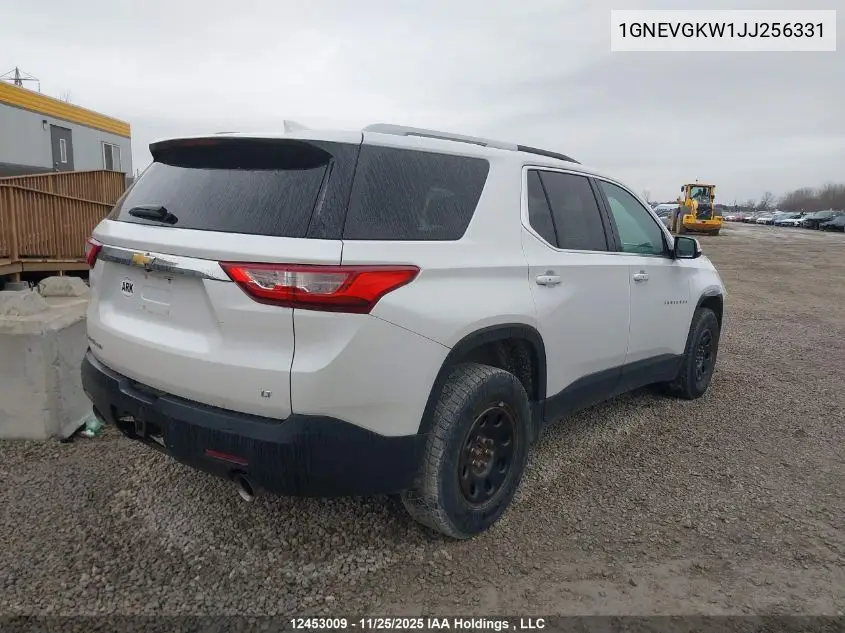 1GNEVGKW1JJ256331 2018 Chevrolet Traverse Lt