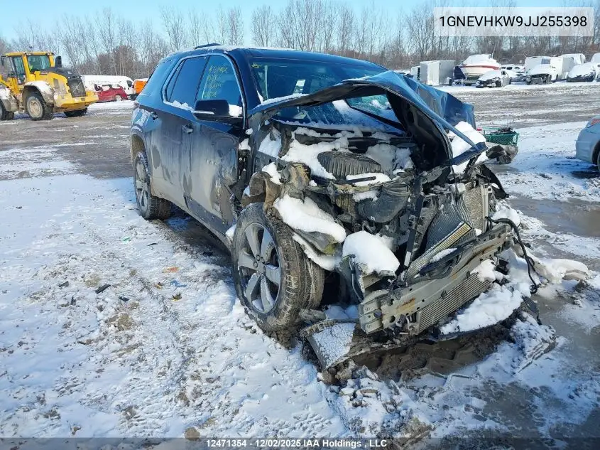 1GNEVHKW9JJ255398 2018 Chevrolet Traverse Lt