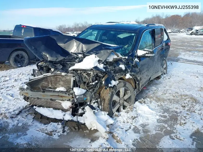 1GNEVHKW9JJ255398 2018 Chevrolet Traverse Lt