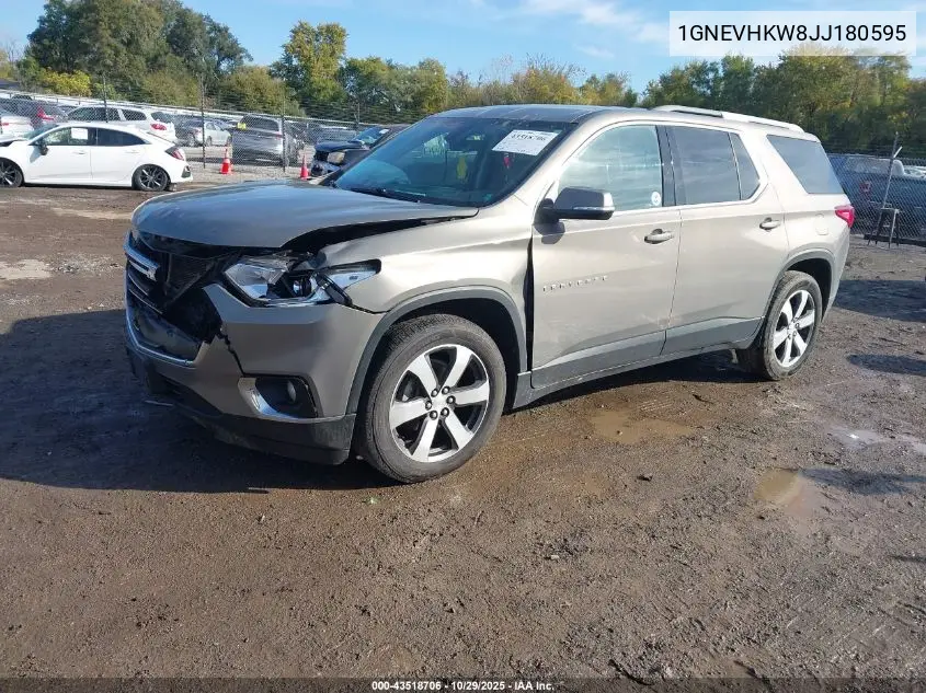 1GNEVHKW8JJ180595 2018 Chevrolet Traverse 3Lt