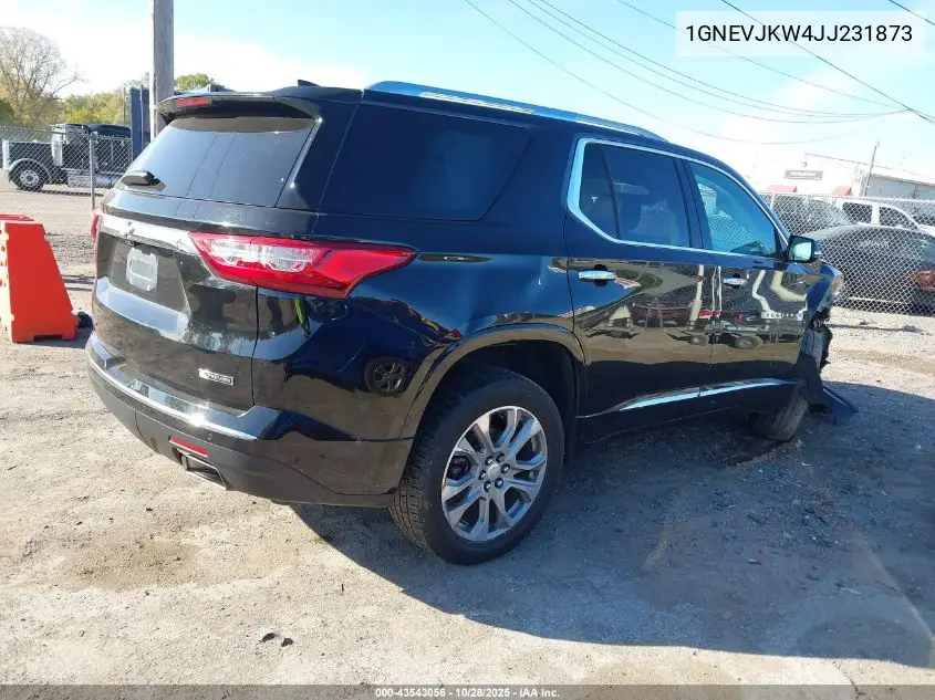 1GNEVJKW4JJ231873 2018 Chevrolet Traverse Premier