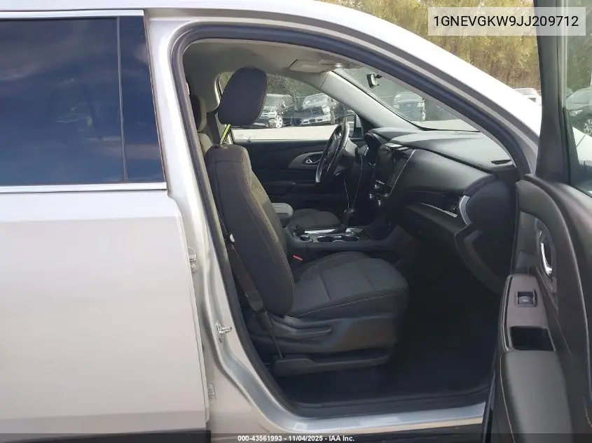 1GNEVGKW9JJ209712 2018 Chevrolet Traverse 1Lt