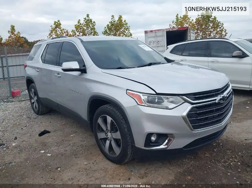 1GNERHKW5JJ215193 2018 Chevrolet Traverse 3Lt