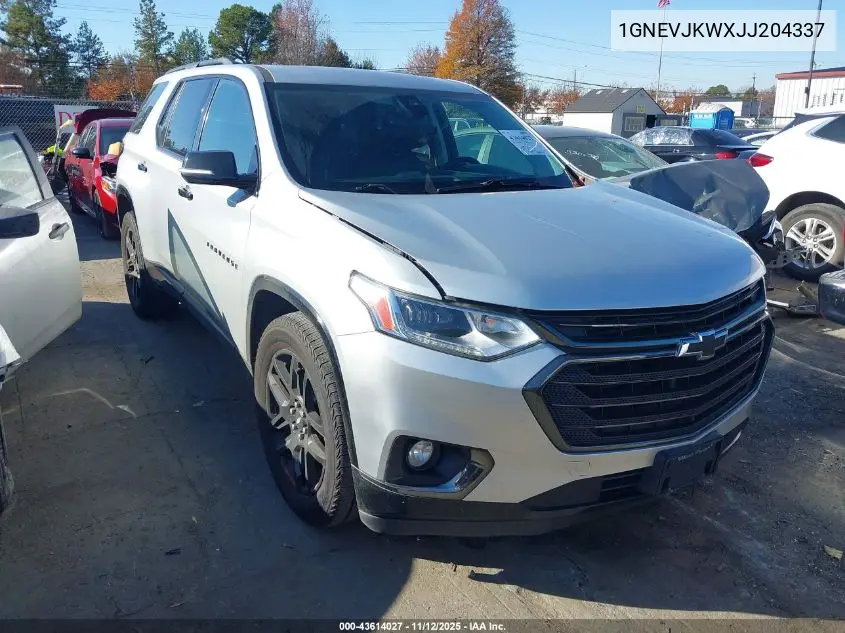 1GNEVJKWXJJ204337 2018 Chevrolet Traverse Premier