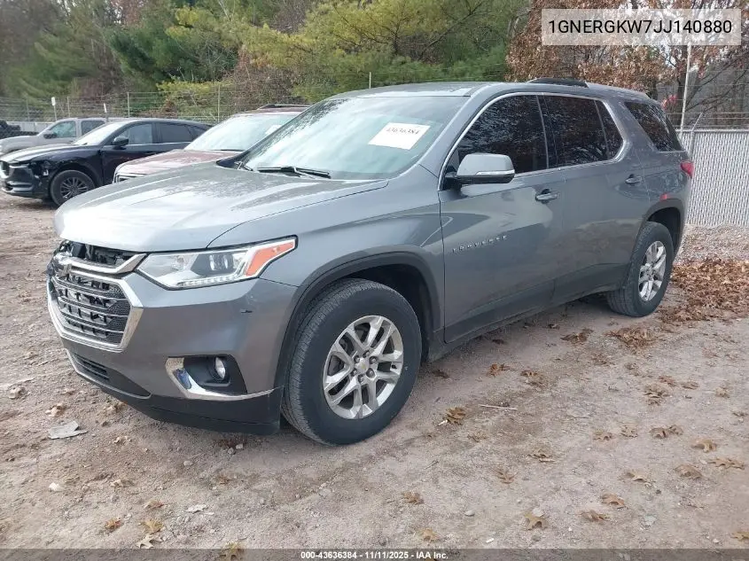1GNERGKW7JJ140880 2018 Chevrolet Traverse 1Lt