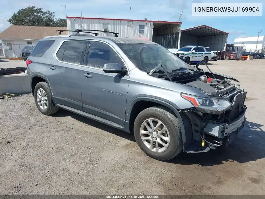 1GNERGKW8JJ169904 2018 Chevrolet Traverse 1Lt