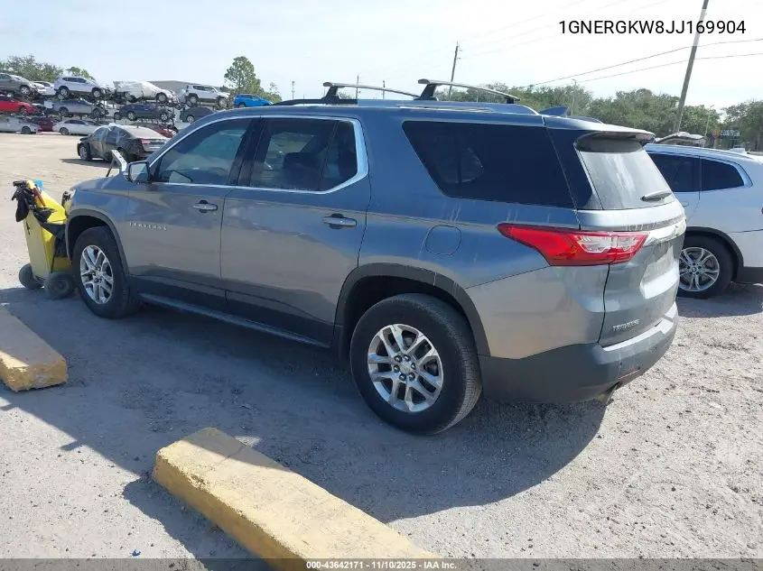 1GNERGKW8JJ169904 2018 Chevrolet Traverse 1Lt