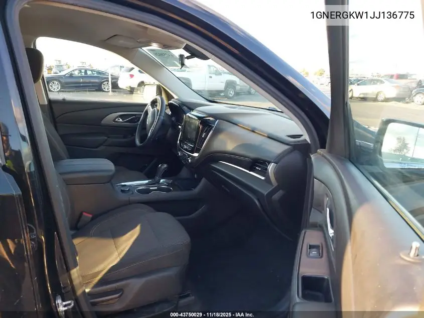1GNERGKW1JJ136775 2018 Chevrolet Traverse 1Lt