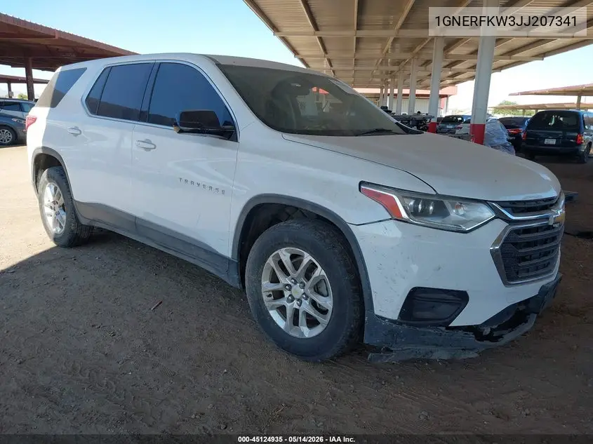 1GNERFKW3JJ207341 2018 Chevrolet Traverse Ls