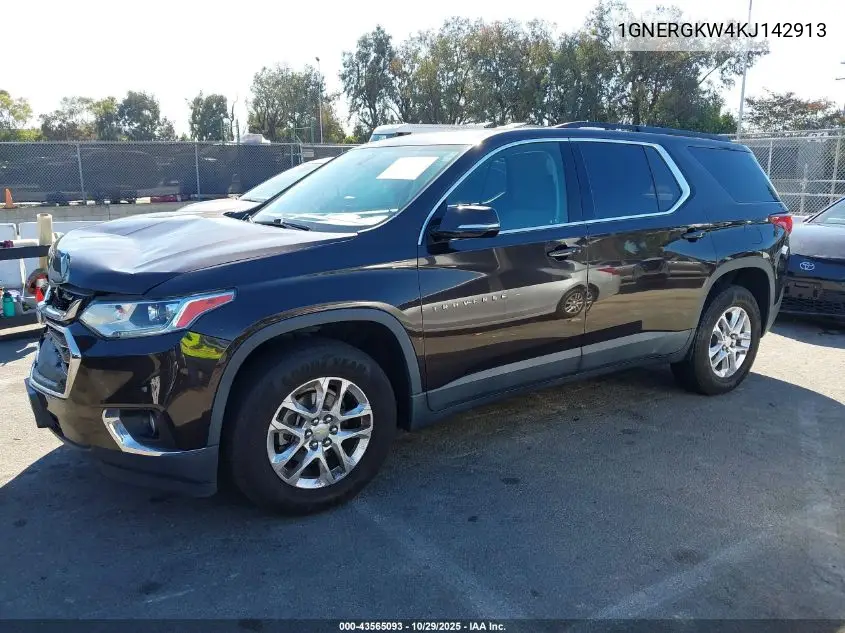 1GNERGKW4KJ142913 2019 Chevrolet Traverse 1Lt