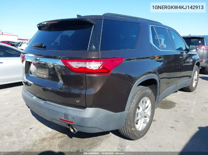 1GNERGKW4KJ142913 2019 Chevrolet Traverse 1Lt