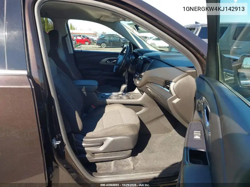 1GNERGKW4KJ142913 2019 Chevrolet Traverse 1Lt