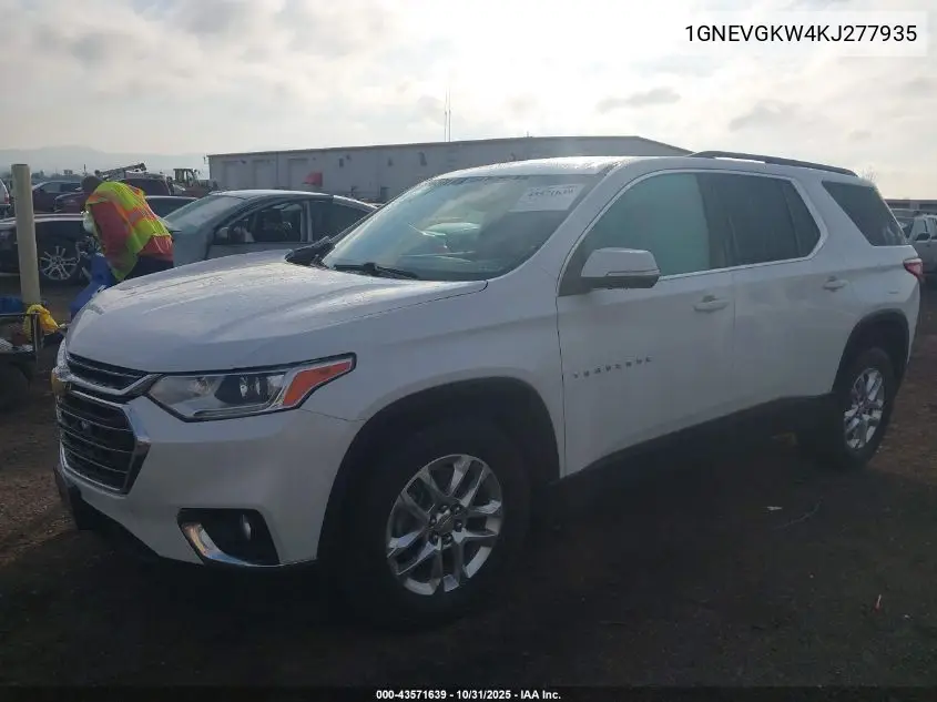 1GNEVGKW4KJ277935 2019 Chevrolet Traverse 1Lt