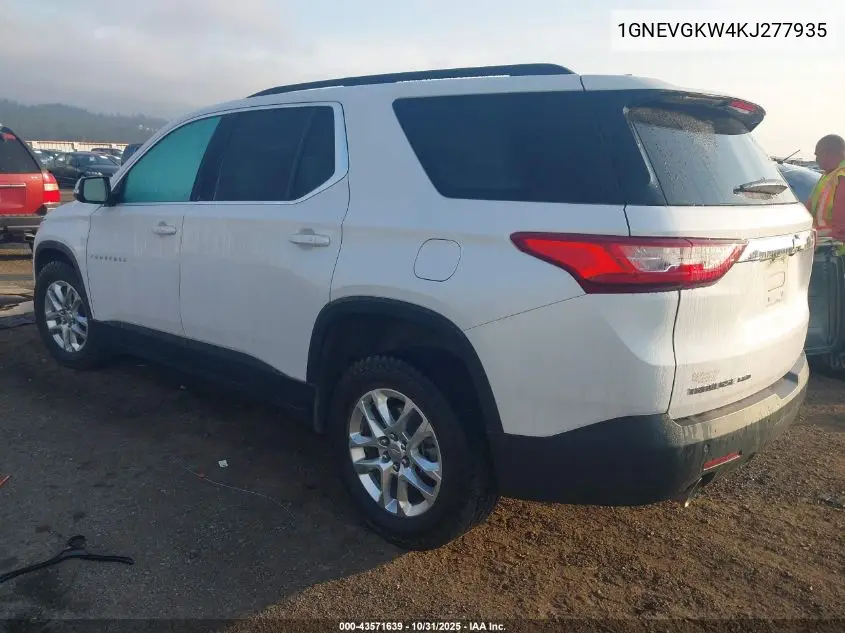 1GNEVGKW4KJ277935 2019 Chevrolet Traverse 1Lt