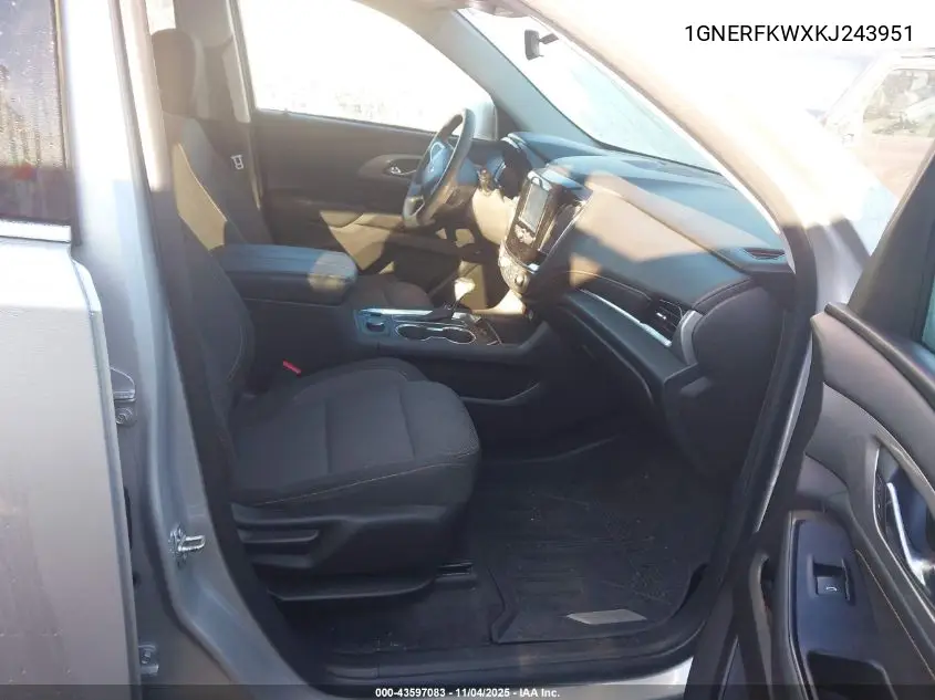 1GNERFKWXKJ243951 2019 Chevrolet Traverse Ls