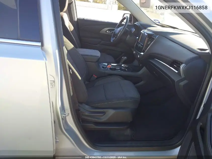 1GNERFKWXKJ116858 2019 Chevrolet Traverse Ls