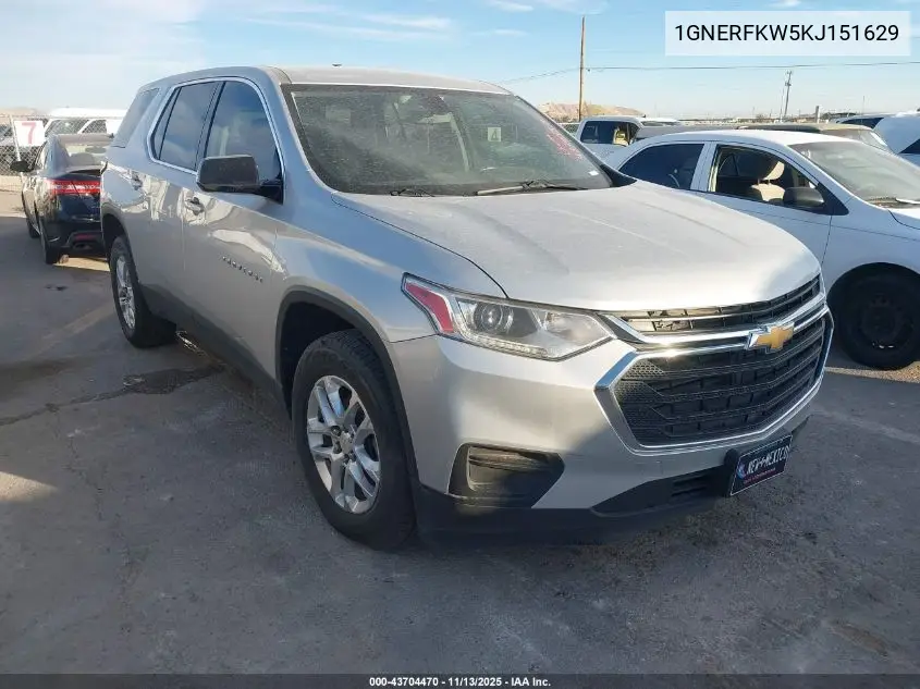 1GNERFKW5KJ151629 2019 Chevrolet Traverse Ls