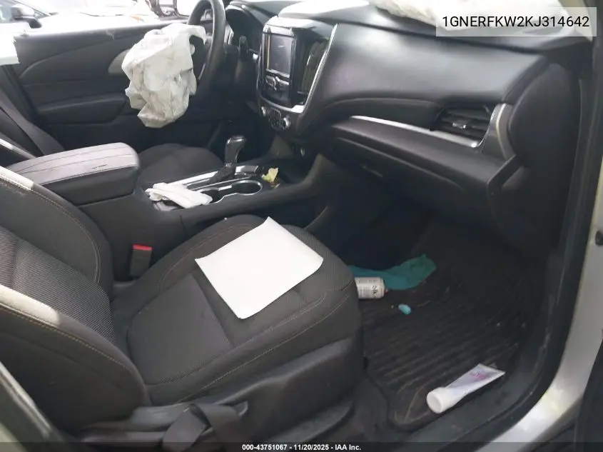 1GNERFKW2KJ314642 2019 Chevrolet Traverse Ls