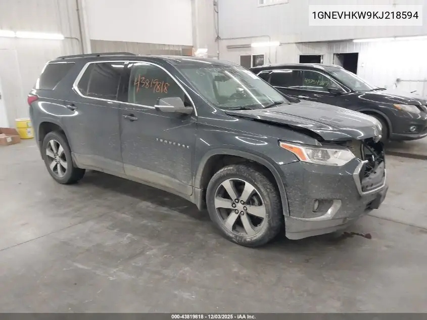 1GNEVHKW9KJ218594 2019 Chevrolet Traverse 3Lt