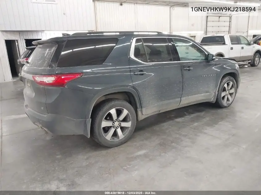 1GNEVHKW9KJ218594 2019 Chevrolet Traverse 3Lt